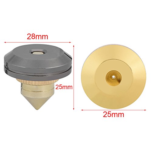 Zerone 4 Pairs Speaker Spikes & Pads: Shockproof Isolation Feet for Subwoofers & Turntables - Double-Sided Adhesive Included - View 4 of 10