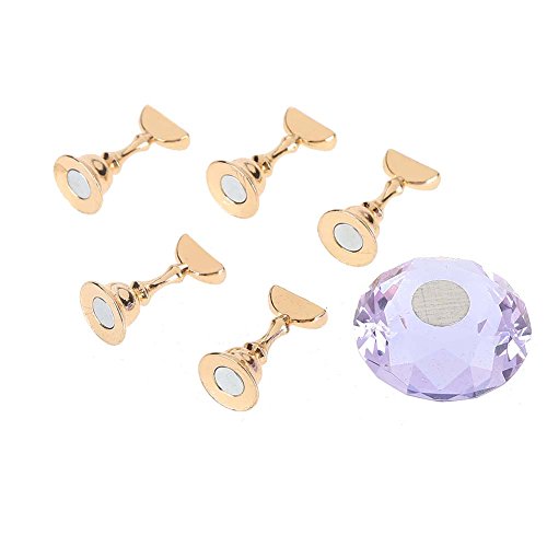 Sonew Shop Sonew Nail Art Display Stand - Crystal Alloy Magnetic Holders for Salon & Home Use | 4 Colors Available