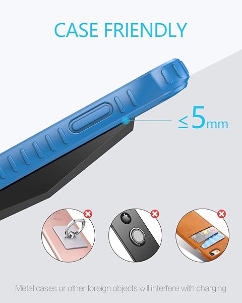 NANAMI NANAMI Fast Wireless Charger Qi Certified Charging Stand with 20W PD Adapter for iPhone and Samsung Galaxy Devices - View 6 of 6