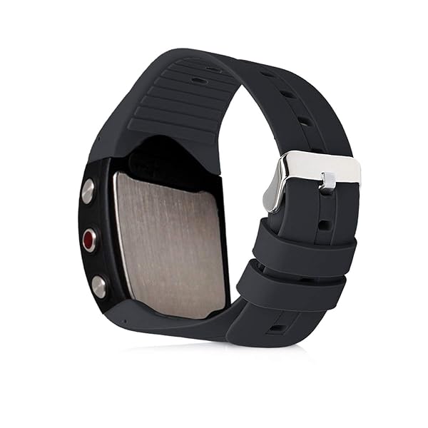 kwmobile KWMobile Black Silicone Strap for Polar M400/M430 - Durable Replacement Watch Band - View 4 of 8