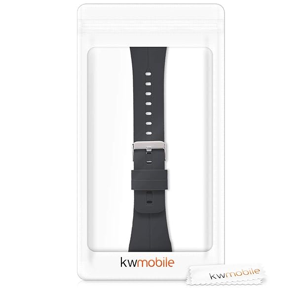 kwmobile KWMobile Black Silicone Strap for Polar M400/M430 - Durable Replacement Watch Band - View 8 of 8