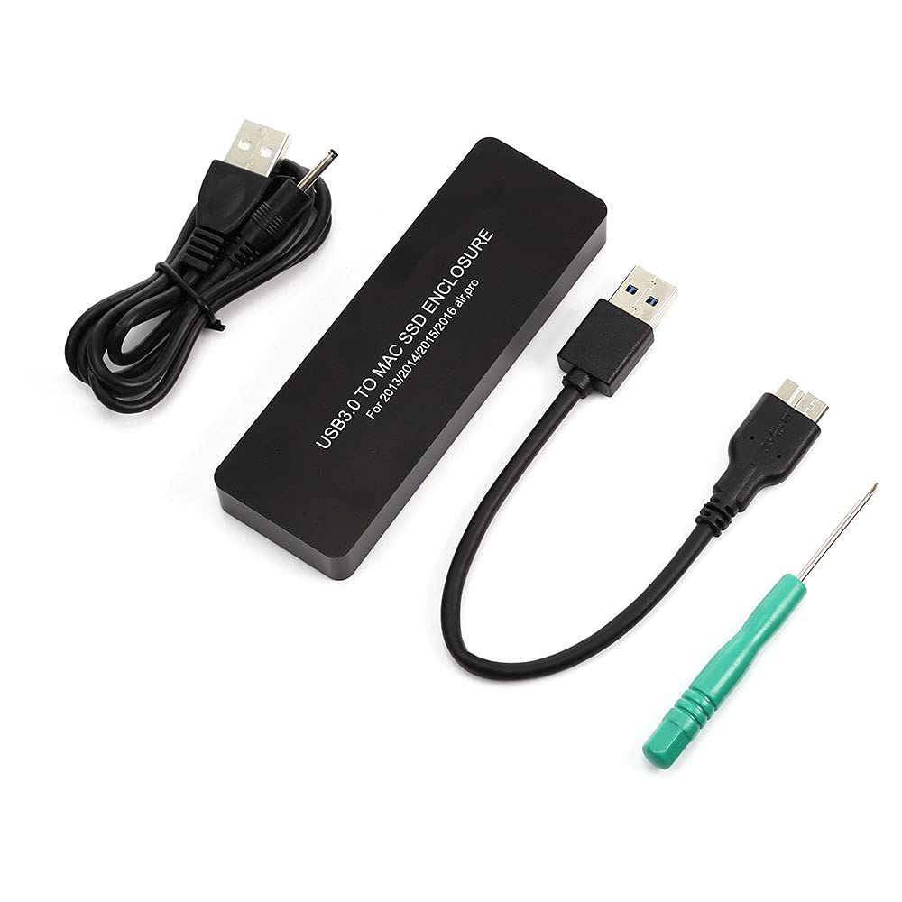 cablecc Cablecc USB 3.0 to 16+12 Pin Enclosure for MacBook Air Pro 2013 to 2017 Mobile Case High Speed Data Transfer - View 6 of 8