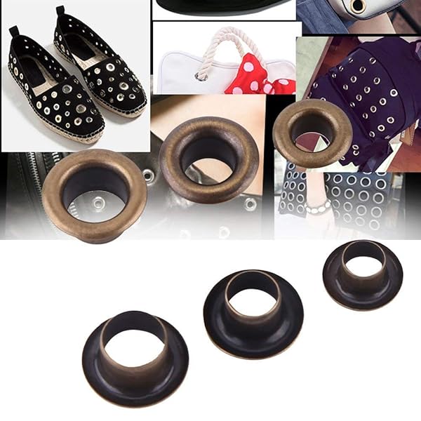 Hilitand 100pcs Metal Eyelets Kit with Washers for DIY Leather Craft & Sewing - 4mm Grommets Fastener - View 4 of 9