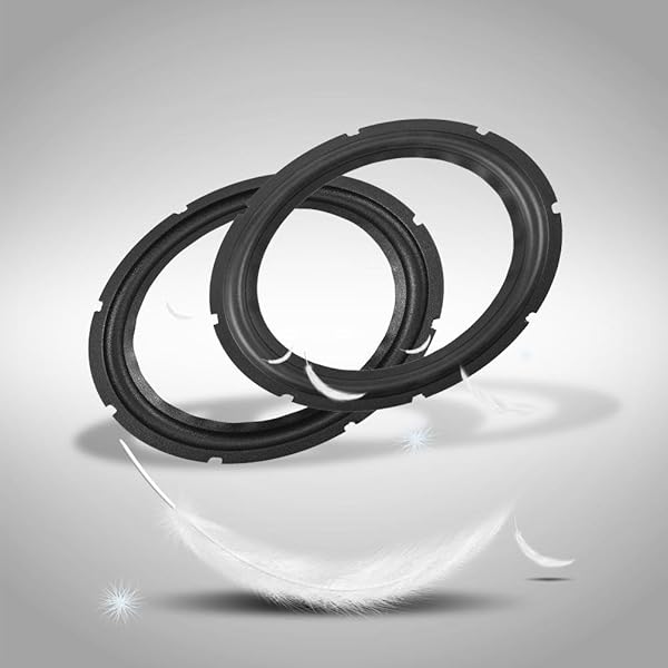 Zerone Zerone 2x10 Black Perforated Rubber Replacement Rings for Speakers & DIY Projects - View 10 of 10