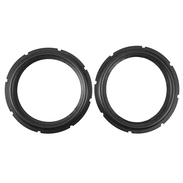 Zerone Zerone 2x10 Black Perforated Rubber Replacement Rings for Speakers & DIY Projects - View 2 of 10