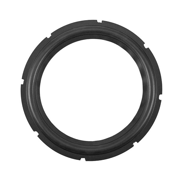 Zerone Zerone 10-Inch Perforated Rubber Speaker Surround Rings - DIY Subwoofer Repair Parts (Black, 1 Piece) - View 2 of 10