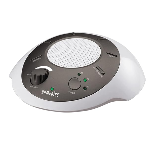 Homedics Homedics SoundSleep White Noise Sound Machine, Gold, Small Travel Sound Machine with 6 Relaxing Nature Sounds, Portable Sound Therapy for Home, Office, Nursery, Auto-Off Timer, by Homedics