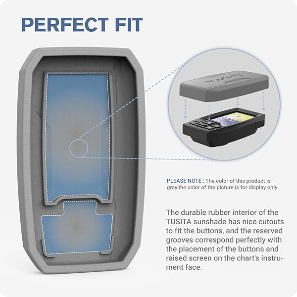 TUSITA Buy TUSITA Protective Cover for Garmin Striker Plus 4 & Vivid 4cv - Durable Silicone Sun Cover for Fishfinders - View 4 of 8