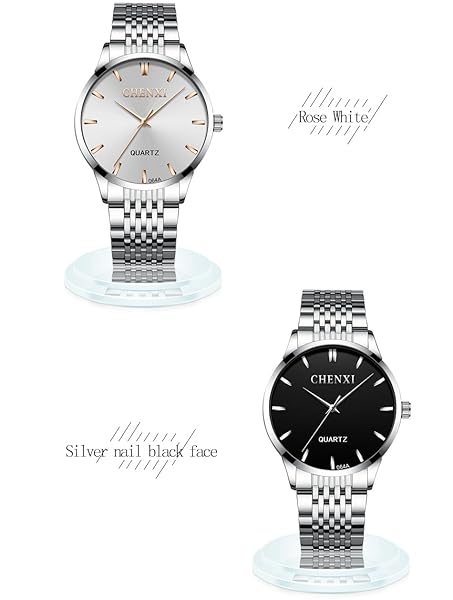 MASTOP Mens Waterproof Analog Quartz Classic Dress Watch Full Steel Luxury Wrist Watch for Men Black - View 5 of 6