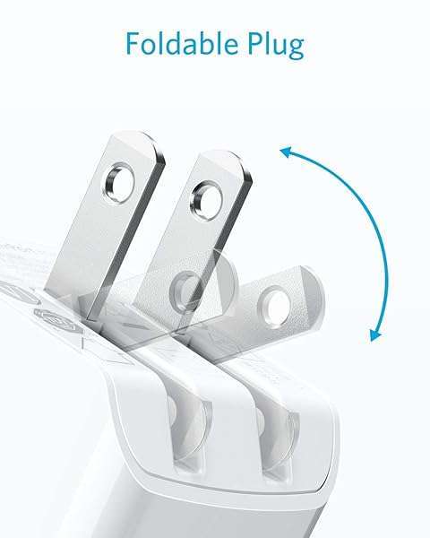 Anker Anker 2-Pack Dual Port 12W USB Charger Adapter for iPhone 15, Galaxy S22 & More - Foldable Plug Charging Block - View 5 of 8