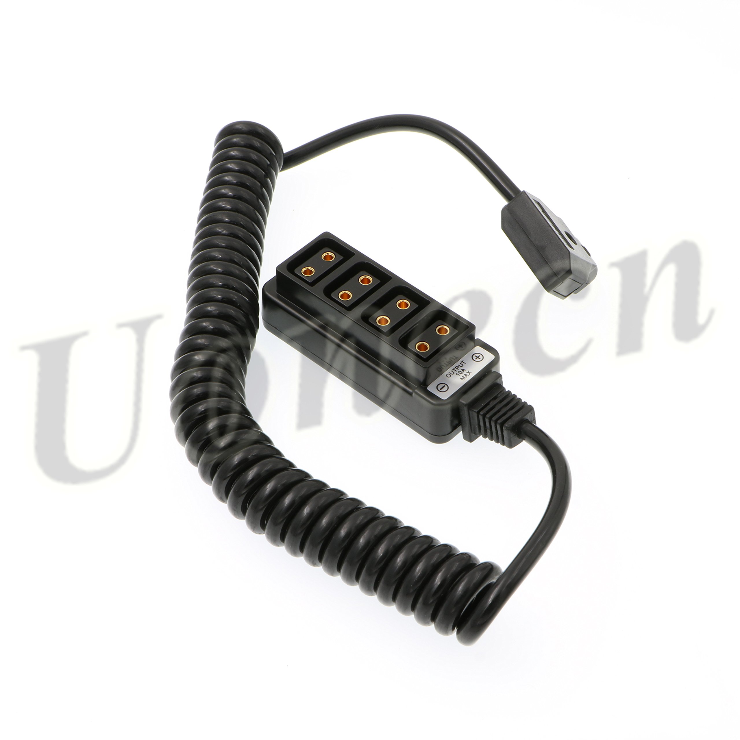 Uonecn Photography Power Coiled Cable D-tap B-Type Male to 4 Port D-Tap Female for Anton Bauer V-Mount Battery Adapter - View 6 of 6