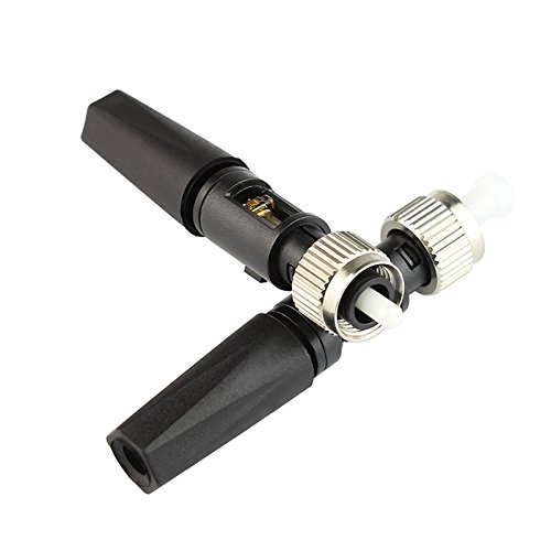 Jeirdus 10-Pack FTTH FC/UPC Optical Fiber Cable Connectors for CATV Network - Fast Single Mode Adapters