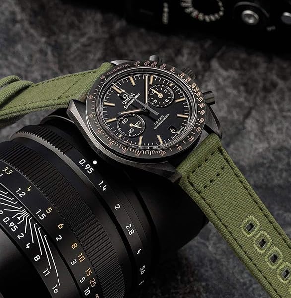 Ritche Ritche 20mm Canvas Watch Bands for Galaxy Watch 6 & Moonswatch - Perfect Christmas Gifts & Stocking Stuffers for Men - View 3 of 8