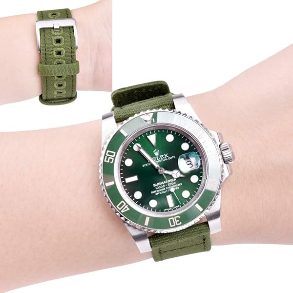 Ritche Ritche 20mm Canvas Watch Bands for Galaxy Watch 6 & Moonswatch - Perfect Christmas Gifts & Stocking Stuffers for Men - View 7 of 8