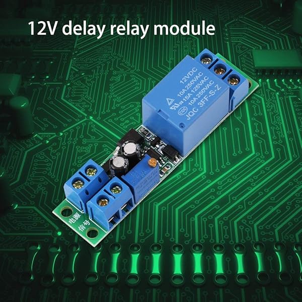 Hilitand DC 12V Adjustable Timer Switch Module - 0-25 Seconds Delay for Efficient Control - View 5 of 10
