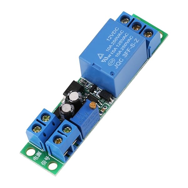 Hilitand DC 12V Adjustable Timer Switch Module - 0-25 Seconds Delay for Efficient Control - View 2 of 10
