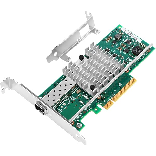 Vogzone Vogzone Intel X520-DA1 X520-SR1 10Gb NIC Single SFP+ Port Ethernet Network Adapter PCI Express 2.0 X8 with Intel 82599ES Chipset - View 2 of 7