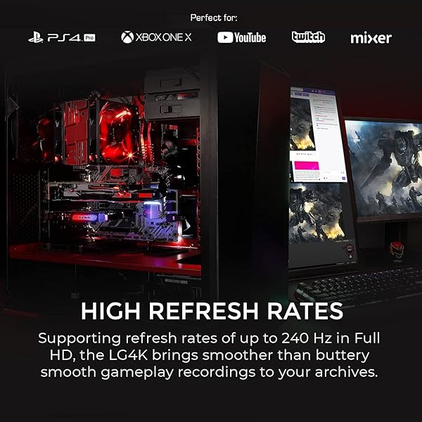 AVerMedia AVerMedia GC573 Live Gamer 4K Capture Card: Stream 4K60 HDR10 with Ultra-Low Latency for PS5, Xbox, OBS, Twitch & YouTube - View 9 of 10