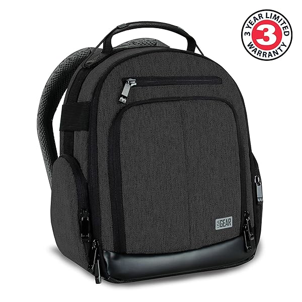 USA Gear USA GEAR DSLR Camera Backpack - Weather Resistant, Custom Dividers, Fits Canon, Nikon, Sony & More - View 3 of 10