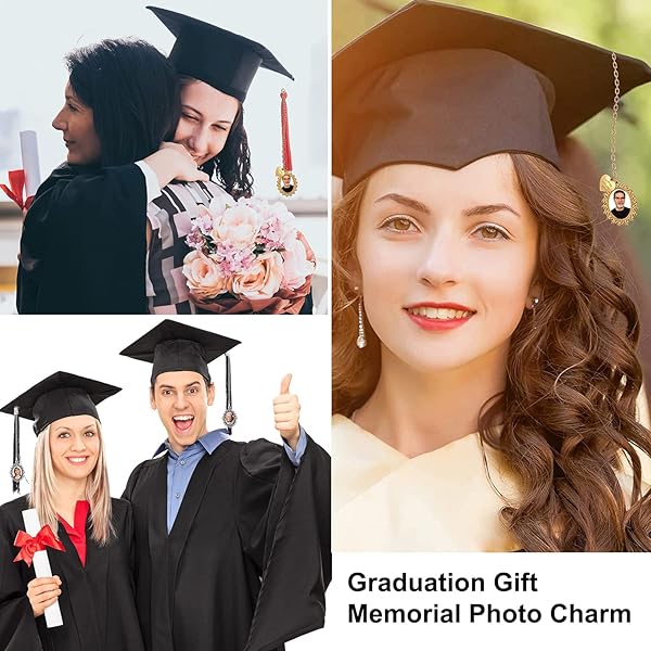 PH PandaHall PH PandaHall 60pcs Pendant Tray Kit with 30 Oval Bezel and 30 Glass Cabochon Dome Tiles for Wedding and Graduation Photo Charms - View 3 of 8