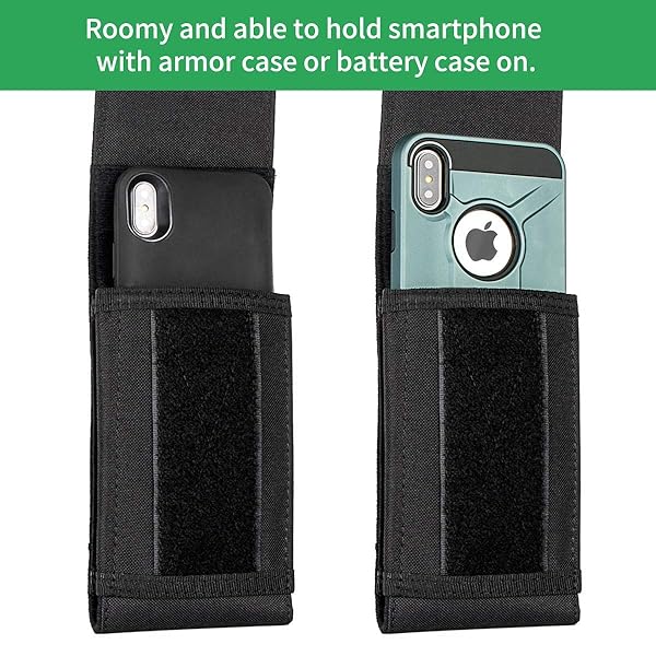 IronSeals Heavy Duty IronSeals Tactical Molle Phone Case & Holster for iPhone 16/15/14/13 Pro Max & Galaxy S24 Ultra - View 4 of 10