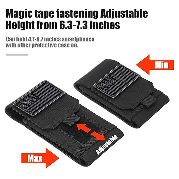 IronSeals Heavy Duty IronSeals Tactical Molle Phone Case & Holster for iPhone 16/15/14/13 Pro Max & Galaxy S24 Ultra - View 5 of 10