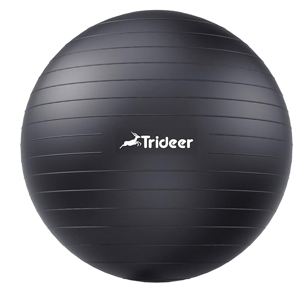 Trideer Trideer Yoga Ball: 5 Sizes for Fitness, Pregnancy, Therapy & Office Use - Quick Pump Included!