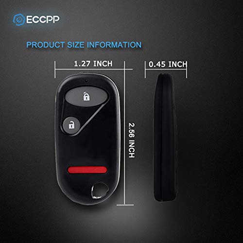 ECCPP NHVWB1U523 Key Fob Replacement for Honda Civic and Pilot Pack of 2 Keyless Entry Remote - View 5 of 6