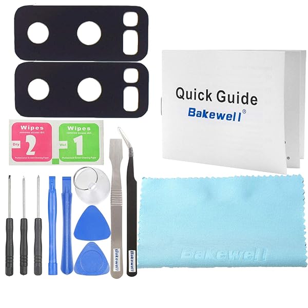 Bakewell Bakewell Back Rear Camera Glass Lens Cover Replacement for Samsung Galaxy Note 8 N950 Pack of 2