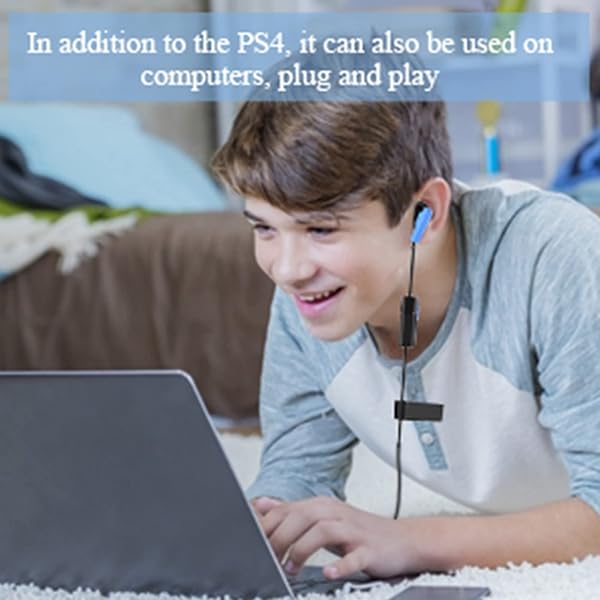 Zerone Zerone Mono Chat Earbud for PS4 - Wired In-Ear Gaming Headset with Mic, Compatible with Mobile, PC & Tablet - View 4 of 10