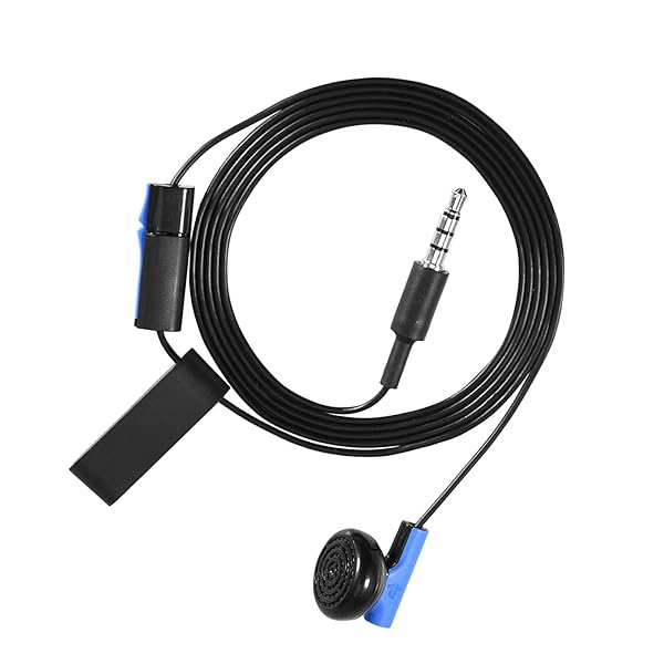 Zerone Zerone Mono Chat Earbud for PS4 - Wired In-Ear Gaming Headset with Mic, Compatible with Mobile, PC & Tablet - View 8 of 10