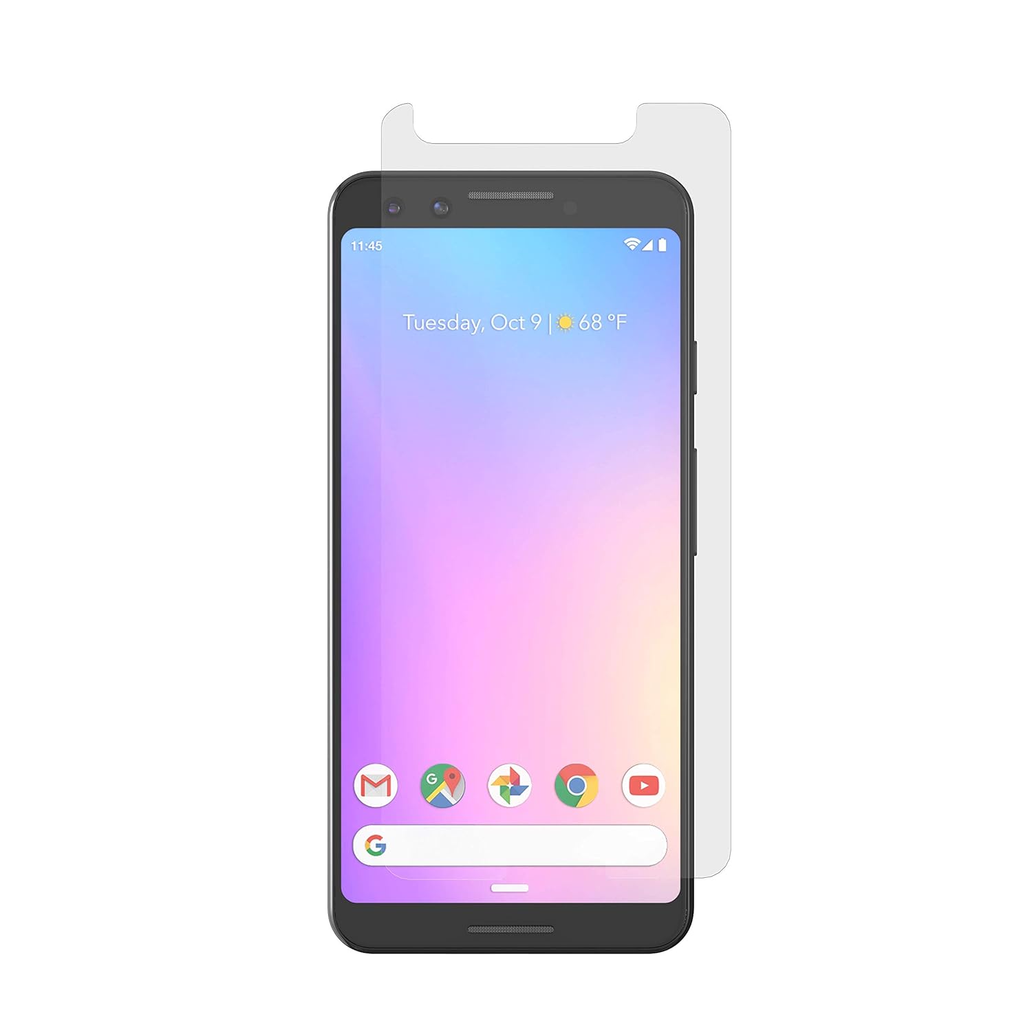 ZAGG ZAGG InvisibleShield Glass+ VisionGuard: Eye Protection & Case-Friendly Screen Guard for Google Pixel 3 - View 2 of 5