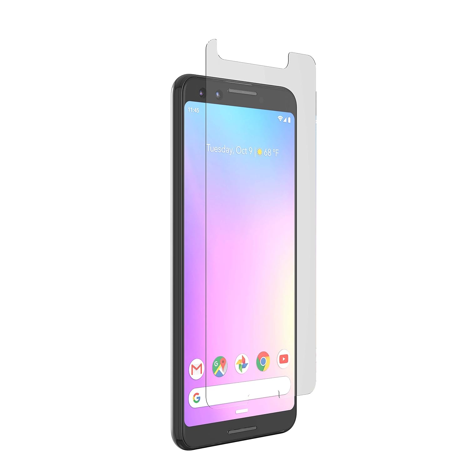 ZAGG ZAGG InvisibleShield Glass+ VisionGuard: Eye Protection & Case-Friendly Screen Guard for Google Pixel 3