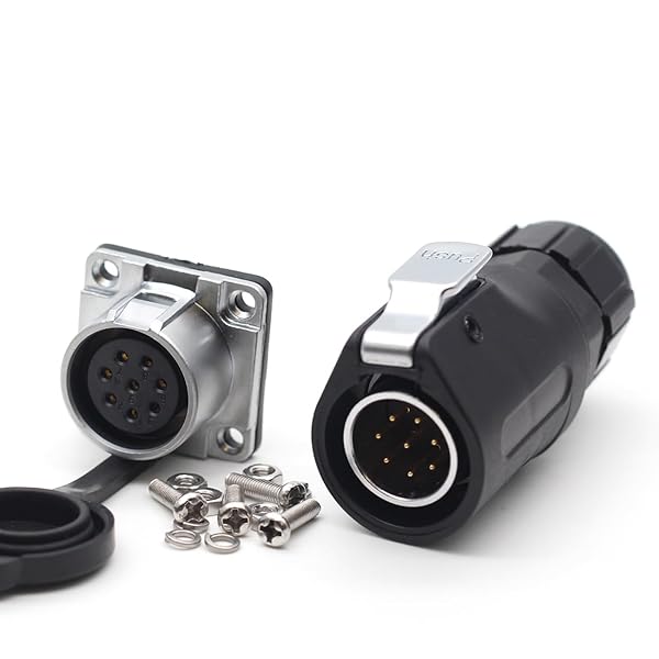 SZJELEN SZJELEN XHP20 8Pin Waterproof Bulkhead Connector for RV Solar Port - Durable Electrical Plug & Socket