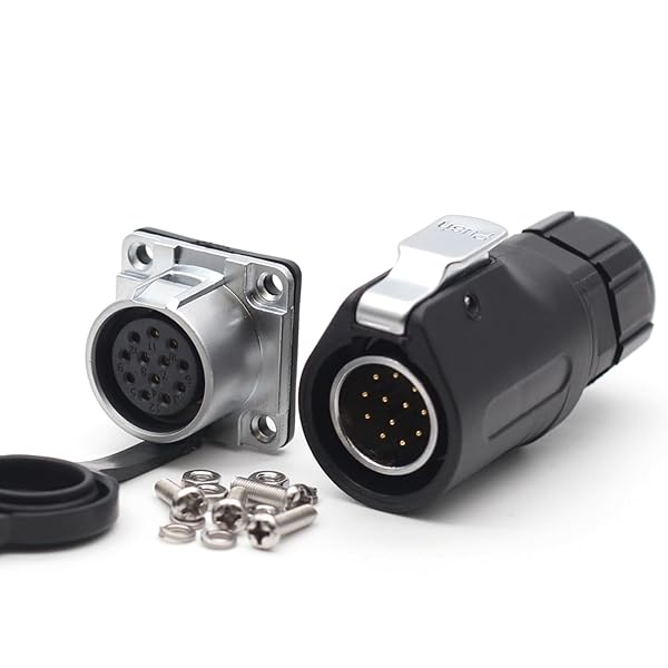 SZJELEN Buy SZJELEN XHP20 12Pin Industrial Power Cable Connector - Bulkhead Plug & Socket for AC/DC, Solar Charge Applications - View 3 of 8