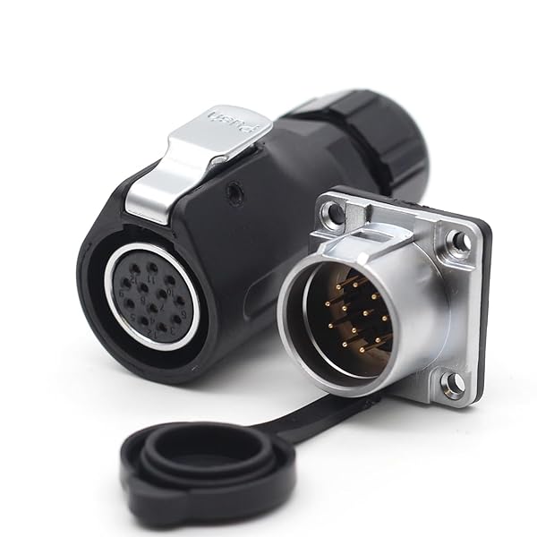 SZJELEN XHP20 12Pin Waterproof Connector for LED, RV, Solar - Durable AC/DC Signal Plug & Socket