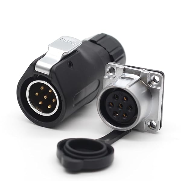 SZJELEN SZJELEN XHP20 Series 7Pin Waterproof Industrial Cable Connector for RV Solar - Male Plug & Female Socket - View 7 of 8