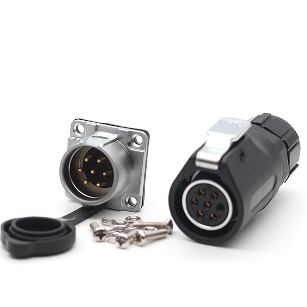 SZJELEN SZJELEN XHP20 15A 500V 7Pin Waterproof Industrial Cable Connector - Female Plug & Male Socket IP67 - View 3 of 8