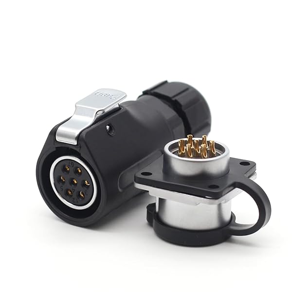 SZJELEN SZJELEN XHP20 15A 500V 7Pin Waterproof Industrial Cable Connector - Female Plug & Male Socket IP67 - View 6 of 8