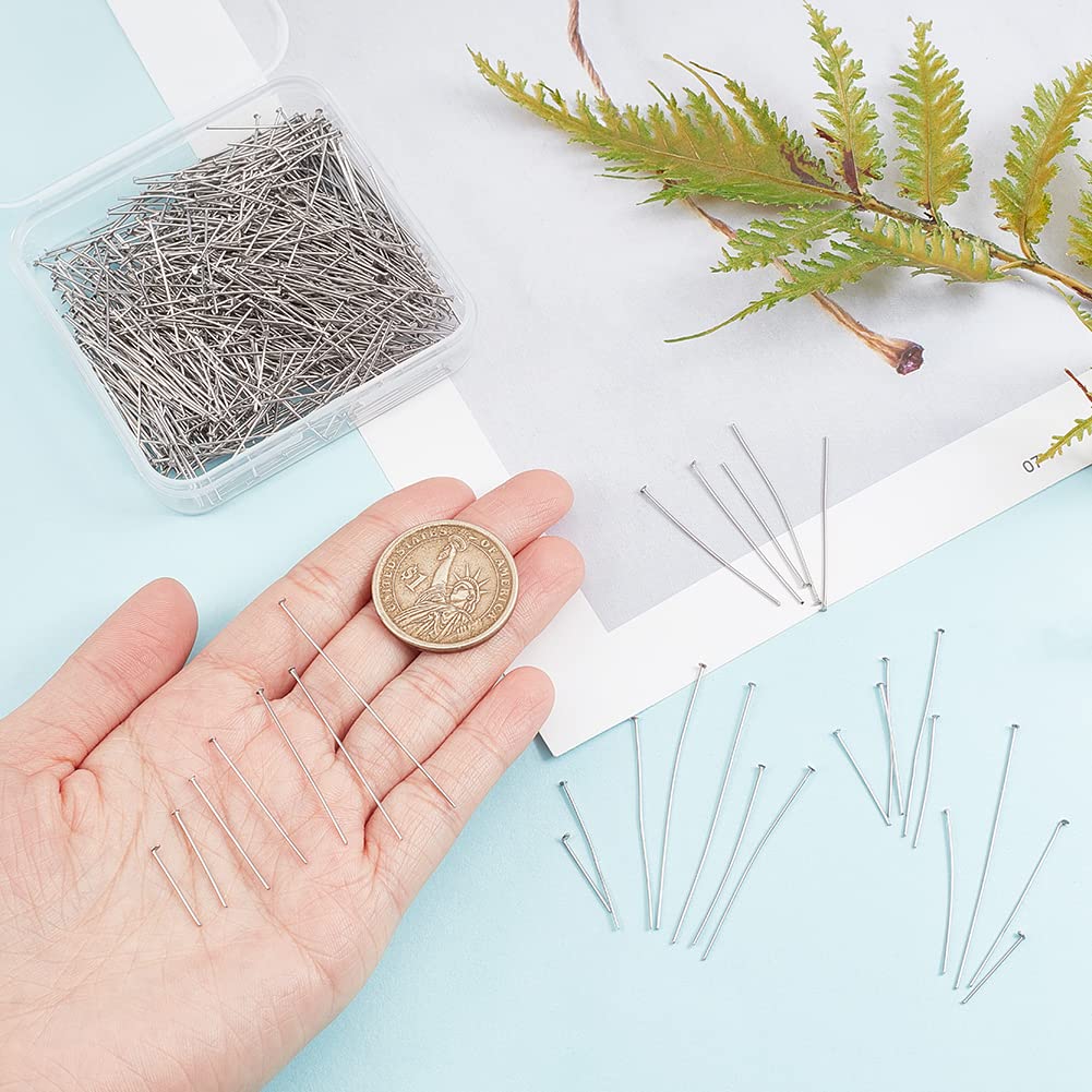 PH PandaHall PH PandaHall 700 Pcs Stainless Steel Flat Head Pins 7 Styles 2 Inch Length 23 Gauge for Jewelry Making and Craft Projects - View 4 of 8