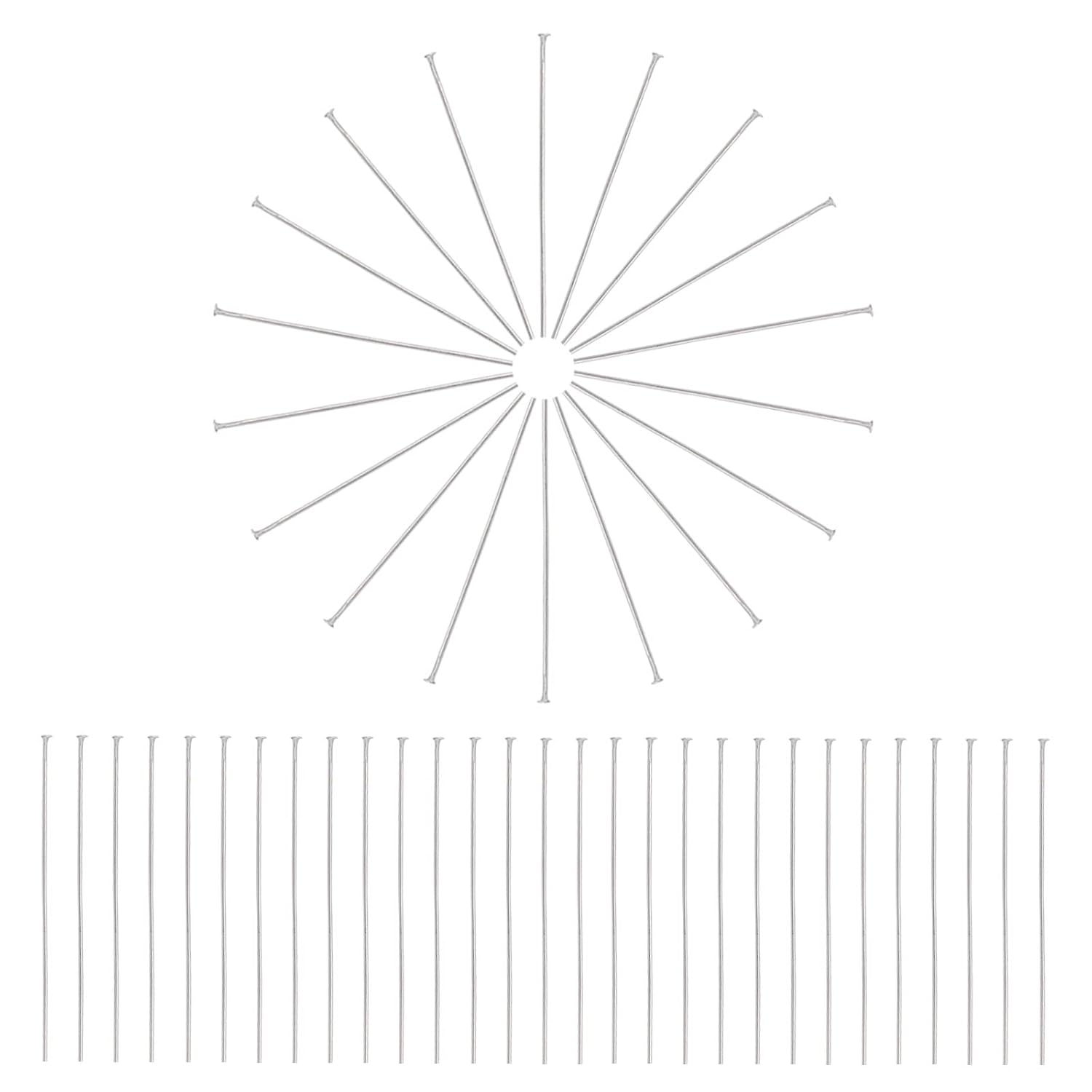 PH PandaHall PH PandaHall 700 Pcs Stainless Steel Flat Head Pins 7 Styles 2 Inch Length 23 Gauge for Jewelry Making and Craft Projects - View 8 of 8