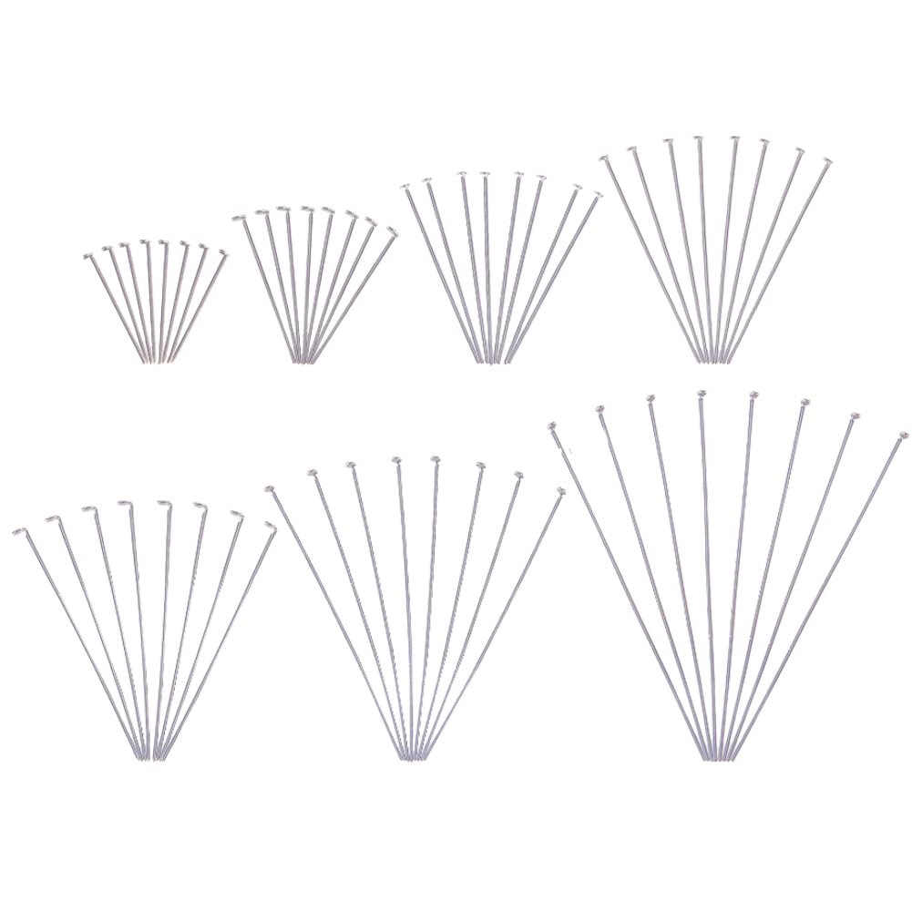 PH PandaHall PH PandaHall 700 Pcs Stainless Steel Flat Head Pins 7 Styles 2 Inch Length 23 Gauge for Jewelry Making and Craft Projects