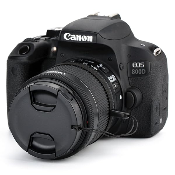 PROfezzion 2-Pack 58mm Front Lens Cap Cover for Canon EOS Rebel T7 T6 T5 & More - Includes Cap Keeper - View 5 of 7