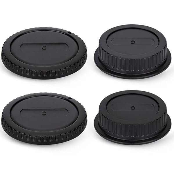 PROfezzion 2 Pack EF EF-S Mount Body & Rear Lens Cap for Canon EOS 60D, 70D, 80D, 90D, 5D Mark III IV & More - Essential Camera Protection - View 3 of 7