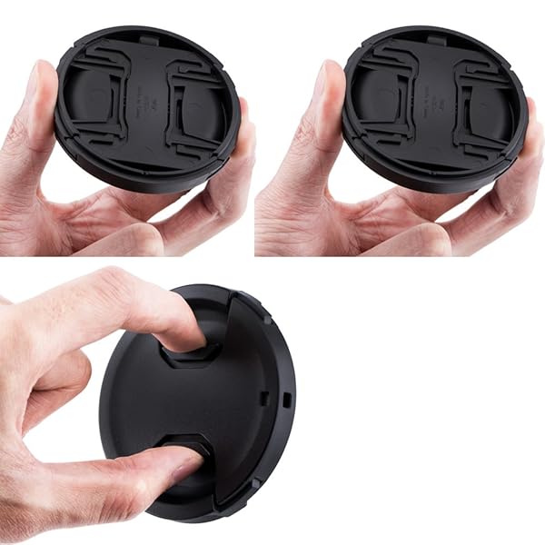 PROfezzion 2-Pack 40.5mm Front Lens Cap Cover & Keeper for Sony ZV-E10, A6400, A7C II & More - View 3 of 7
