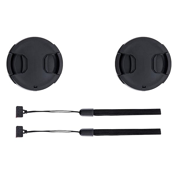 PROfezzion 2-Pack 40.5mm Front Lens Cap Cover & Keeper for Sony ZV-E10, A6400, A7C II & More - View 2 of 7