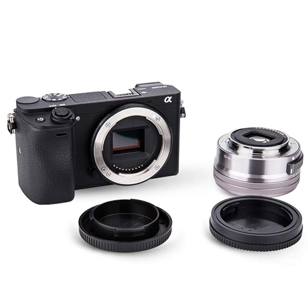 PROfezzion 2 Pack E Mount Body Cap & Rear Lens Cover for Sony A6000, A7 Series, ZV-E10 & More - Protect Your Camera Gear! - View 4 of 9