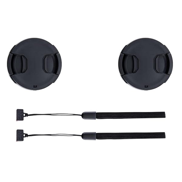 2-Pack 37mm Front Lens Cap Cover & Keeper for Olympus OM-D EM10, EPL Series & More