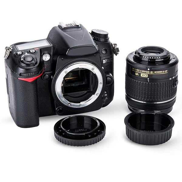 PROfezzion 2 Pack F Mount Body Cap & Rear Lens Cap for Nikon D3500, D5600, D850 & More - Essential Camera Protection - View 4 of 7