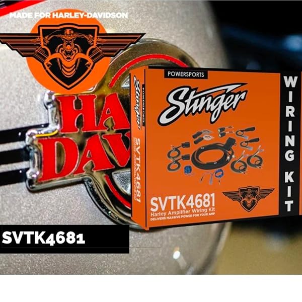 Stinger Universal Amp Wiring Kit for 1998 and Up Harley-Davidson Touring Motorcycles 2 and 4 Channel - View 5 of 6